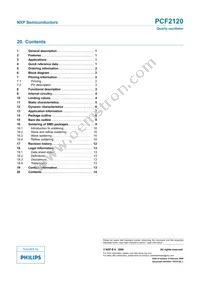 PCF2120U/10AA/1 Datasheet Page 14