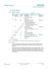 PCF2123BS/1 Datasheet Page 9