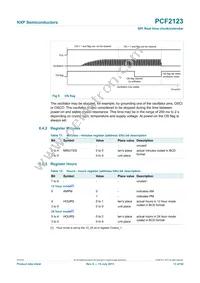 PCF2123BS/1 Datasheet Page 13