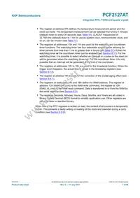 PCF2127AT/1 Datasheet Page 7