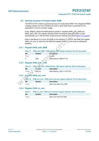 PCF2127AT/1 Datasheet Page 16