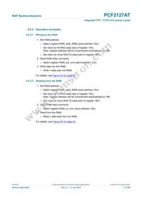 PCF2127AT/1 Datasheet Page 17