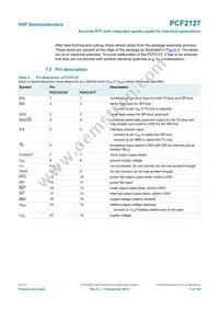 PCF2127AT/2Y Datasheet Page 5