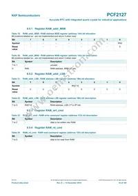 PCF2127AT/2Y Datasheet Page 16