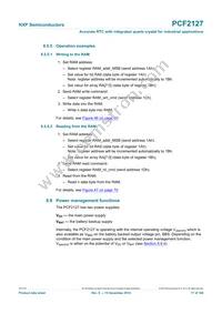 PCF2127AT/2Y Datasheet Page 17