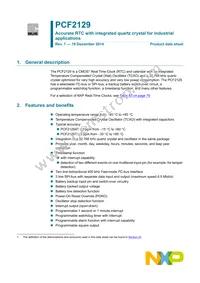 PCF2129AT/1 Datasheet Cover