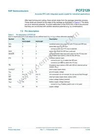 PCF2129AT/1 Datasheet Page 5