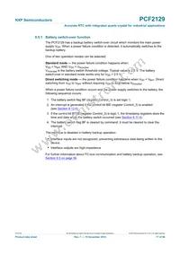 PCF2129AT/1 Datasheet Page 17