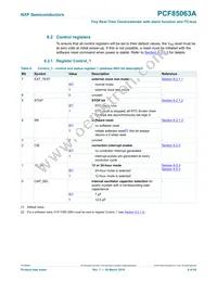 PCF85063AT/AAZ Datasheet Page 8