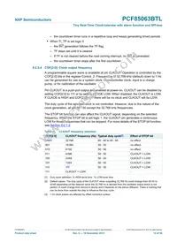 PCF85063BTL/1 Datasheet Page 14