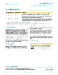 PCF85102C-2P/03 Datasheet Page 19
