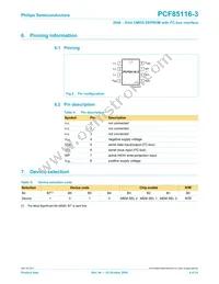 PCF85116-3P/01 Datasheet Page 4