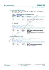 PCF85132U/2DA/1 Datasheet Page 7