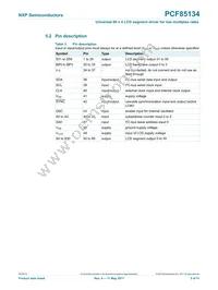 PCF85134HL/1 Datasheet Page 5