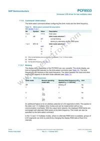 PCF8533U/2/F2 Datasheet Page 7