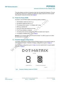 PCF8533U/2/F2 Datasheet Page 8