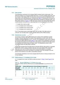 PCF8533U/2/F2 Datasheet Page 21