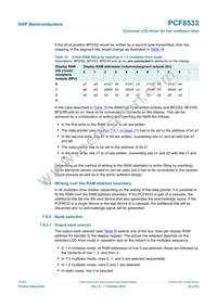 PCF8533U/2/F2 Datasheet Page 22
