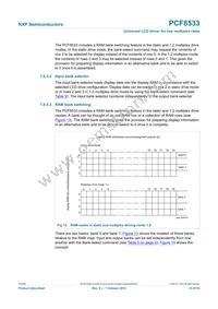 PCF8533U/2/F2 Datasheet Page 23