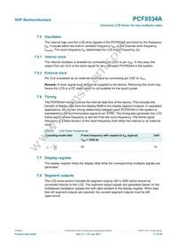 PCF8534AHL/1 Datasheet Page 17