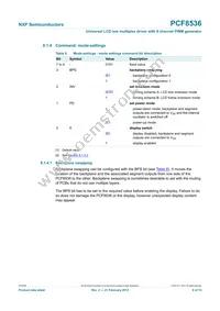 PCF8536AT/1 Datasheet Page 9