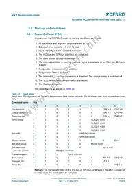 PCF8537AH/1 Datasheet Page 17