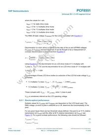 PCF8551BTT/AJ Datasheet Page 17
