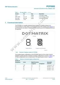 PCF8562TT/S400/2 Datasheet Page 5