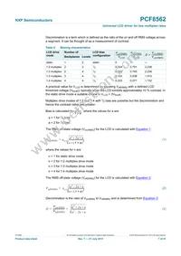 PCF8562TT/S400/2 Datasheet Page 7