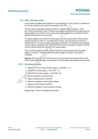 PCF8563T/F4 Datasheet Page 17