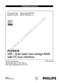 PCF8570T/F5 Datasheet Cover