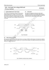 PCF8570T/F5 Datasheet Page 5
