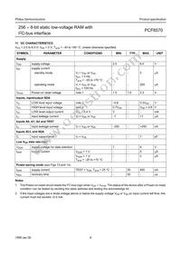 PCF8570T/F5 Datasheet Page 9
