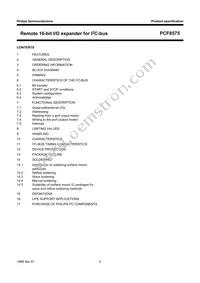 PCF8575TS/1 Datasheet Page 2