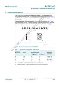 PCF8576DT/F2 Datasheet Page 7