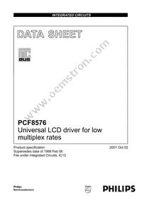 PCF8576T/1 Datasheet Cover