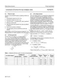PCF8576T/1 Datasheet Page 8