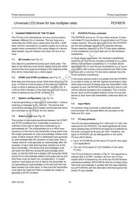 PCF8576T/1 Datasheet Page 19