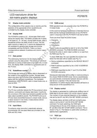 PCF8578H/1 Datasheet Page 15