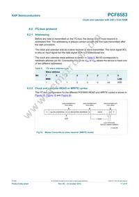 PCF8583BS Datasheet Page 17