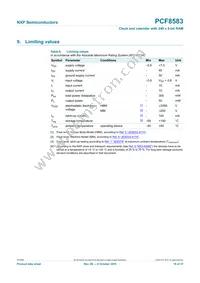 PCF8583BS Datasheet Page 19