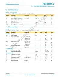 PCF8594C-2T/02 Datasheet Page 10