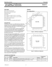 PCK111BD Datasheet Page 2