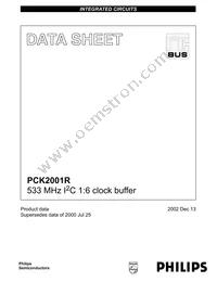 PCK2001RDB Datasheet Cover