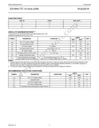 PCK2001RDB Datasheet Page 3