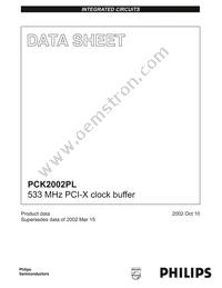 PCK2002PLPW Datasheet Cover