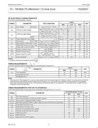 PCK2057DGG Datasheet Page 7