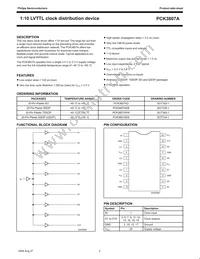 PCK3807APW Datasheet Page 2