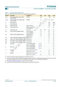 PCK9448BD Datasheet Page 7