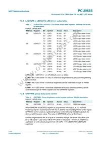 PCU9655PW Datasheet Page 11